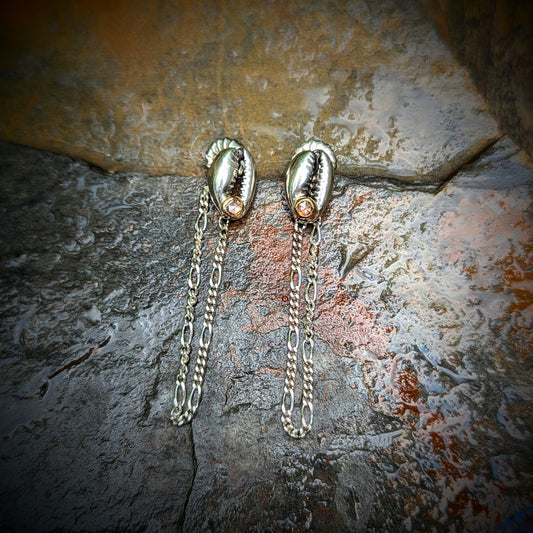Cowrie Shell Studs
