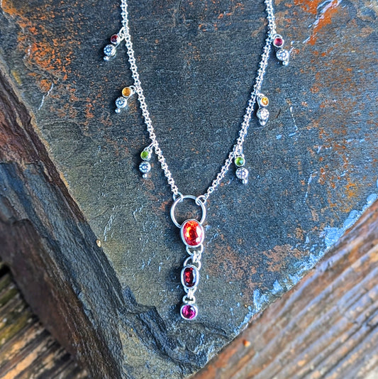 Fruit Cocktail Charm Necklace