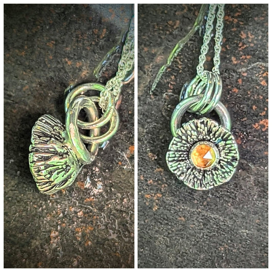 Dandelion Pendant Necklace
