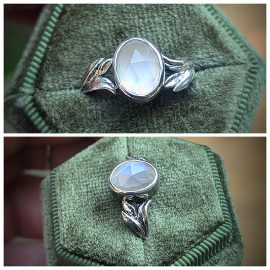 Moonstone Botanical Ring