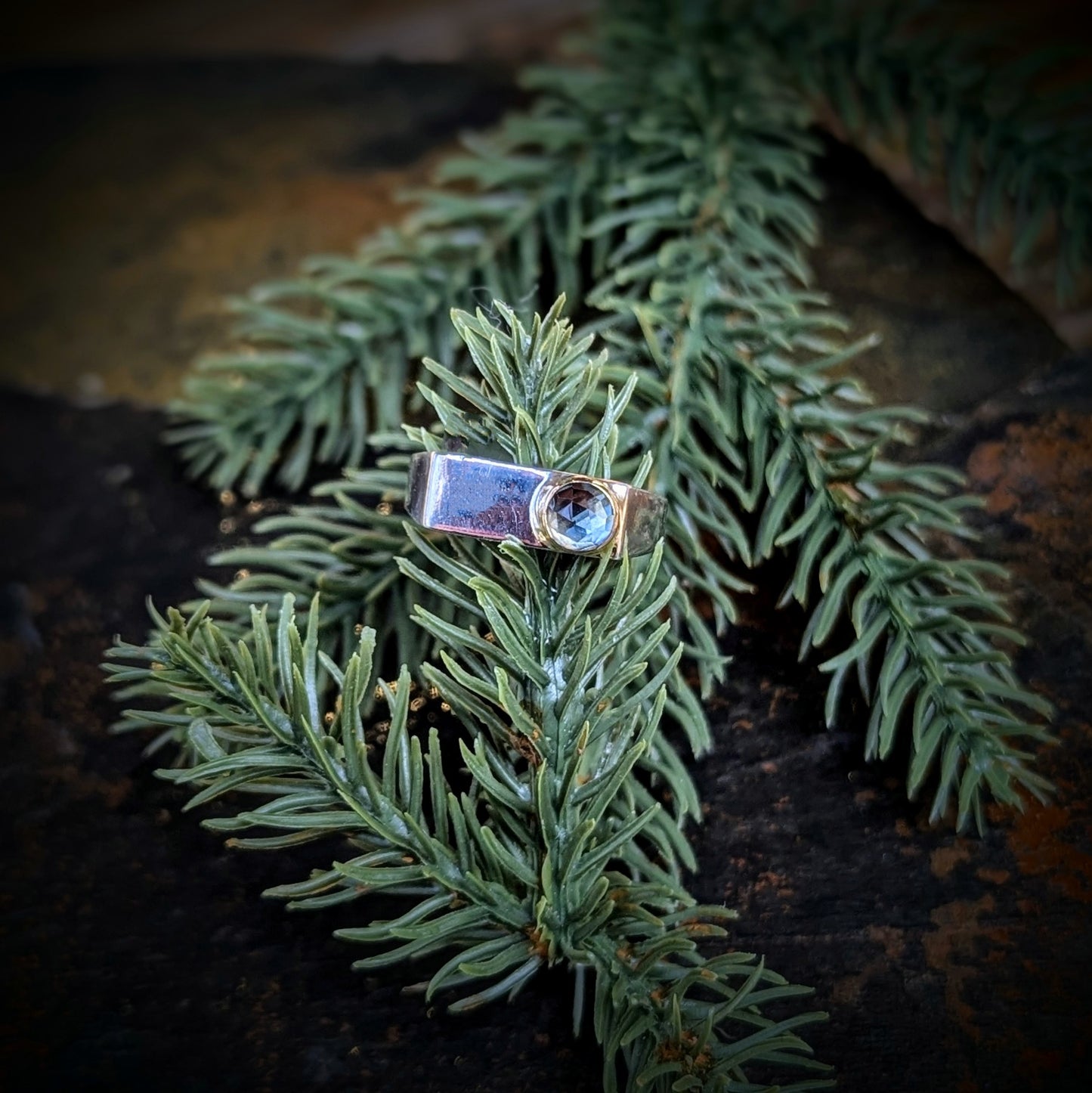 Jolly Rancher Ring*SS+14k gold*